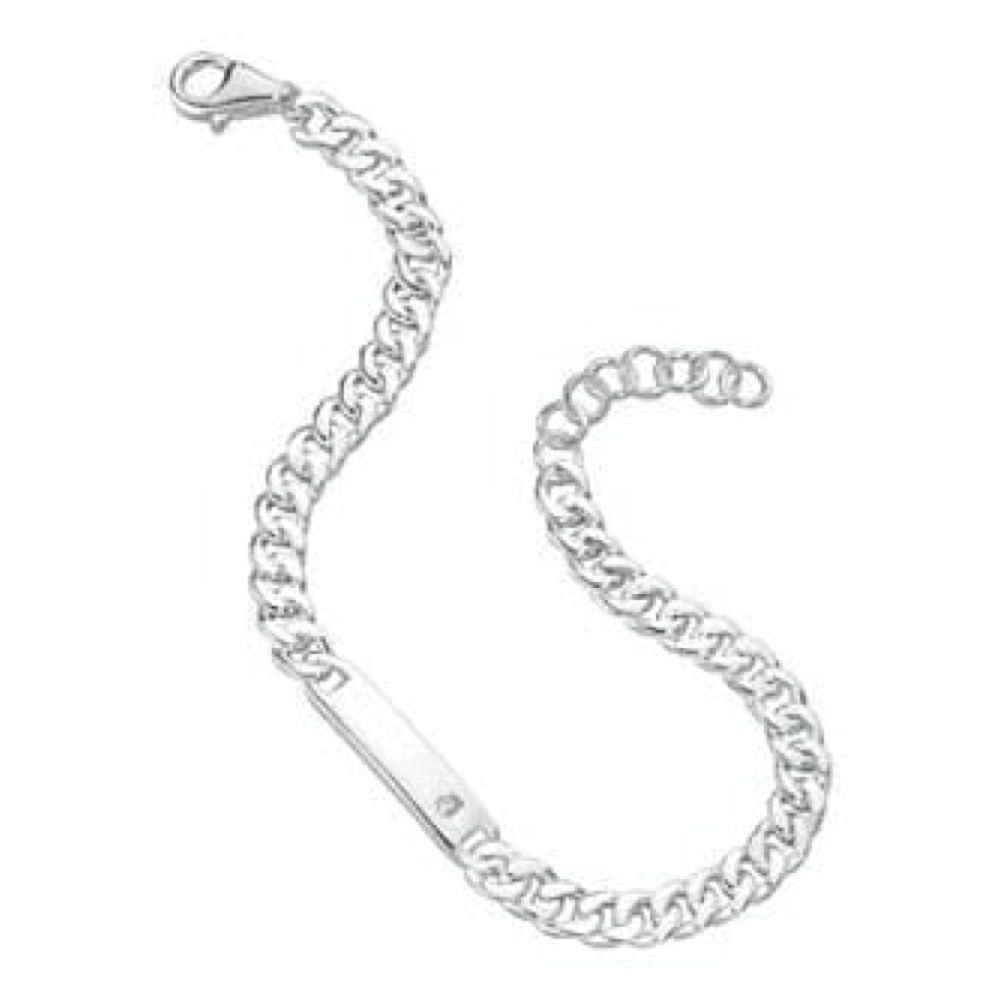 Baby / Small Boys Sterling Silver Id Bracelet