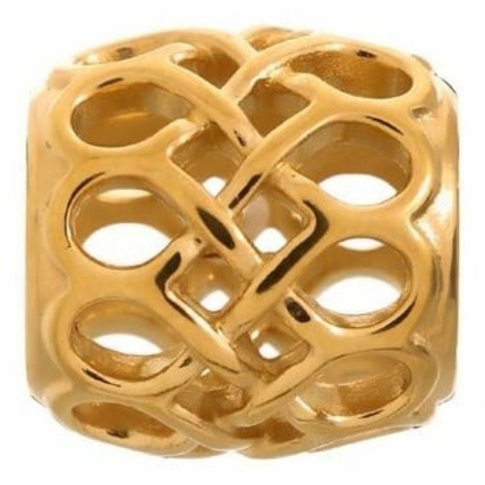 Double Twist Gold Plated Charm