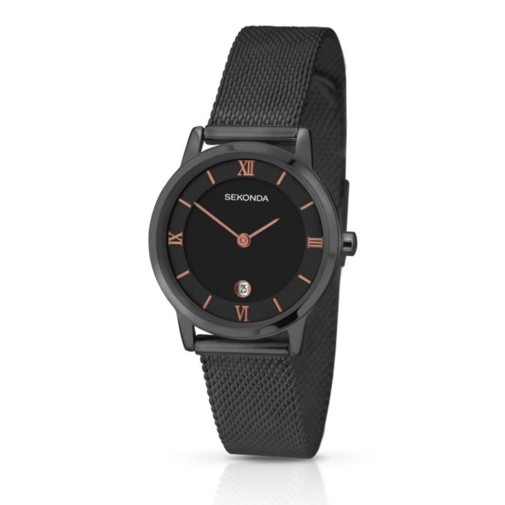 Ladies' Chocolate Mesh Strap Wristwatch