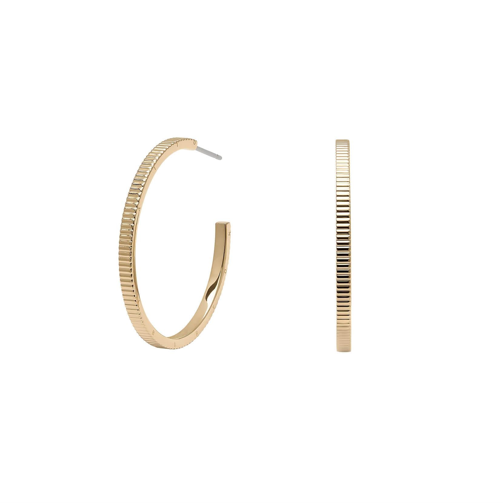 GP Classic Linear Detail Hoop Earrings