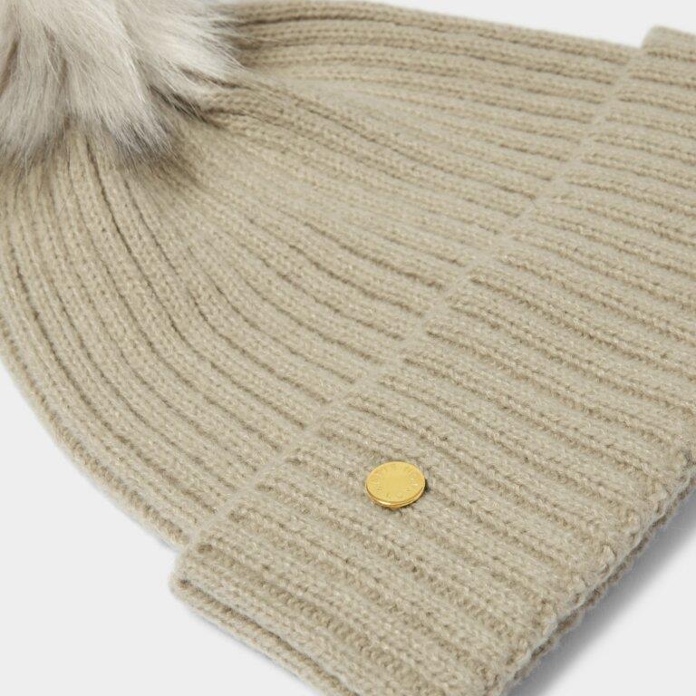 Knitted Hat - Light Sand