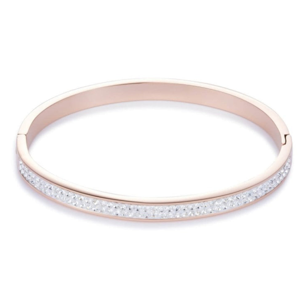 Crystal Rose Gold Bangle