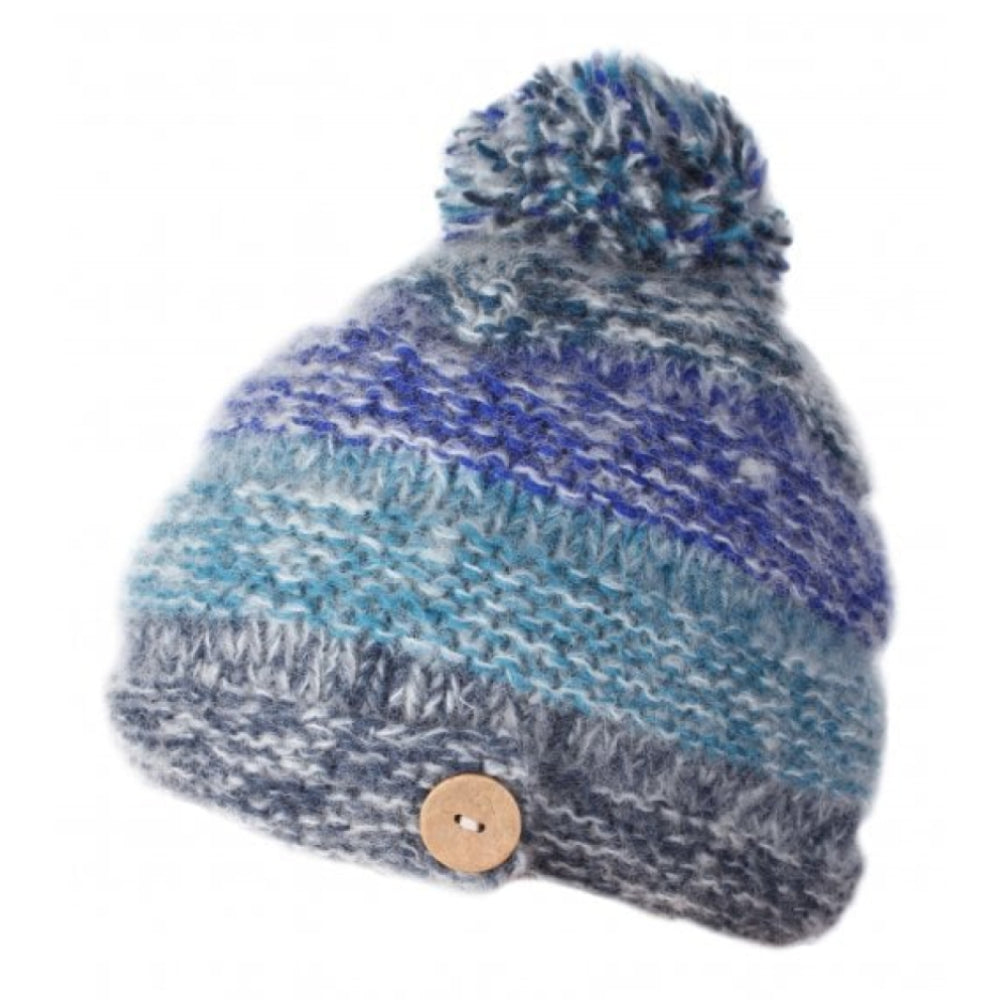 Sierra Nevada Bobble Beanie Blue