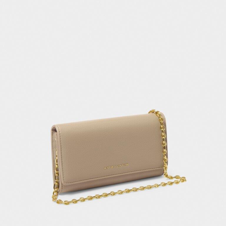 Rubi Chain Crossbody Purse - Light Taupe