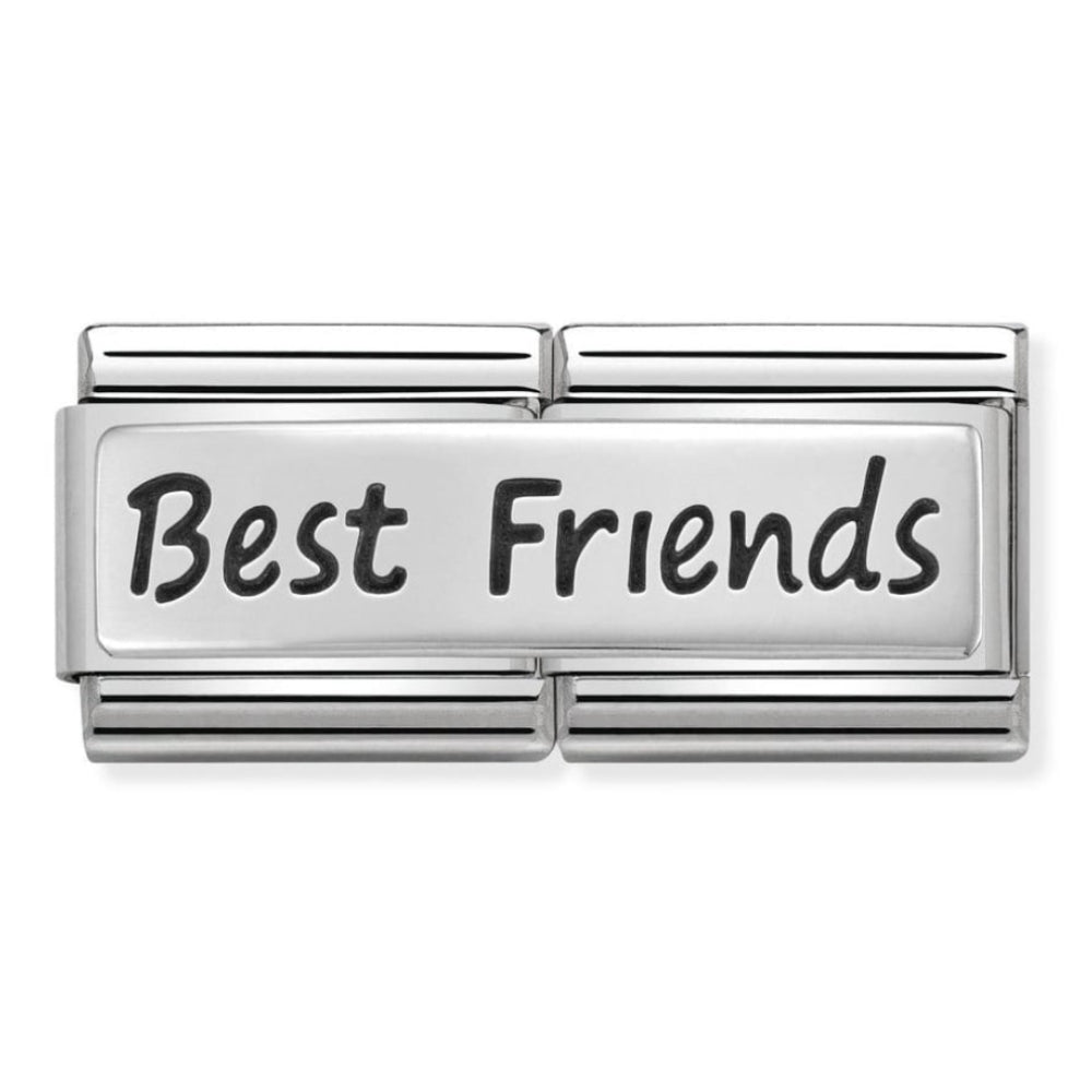 Classic Double Silver Best Friends Link
