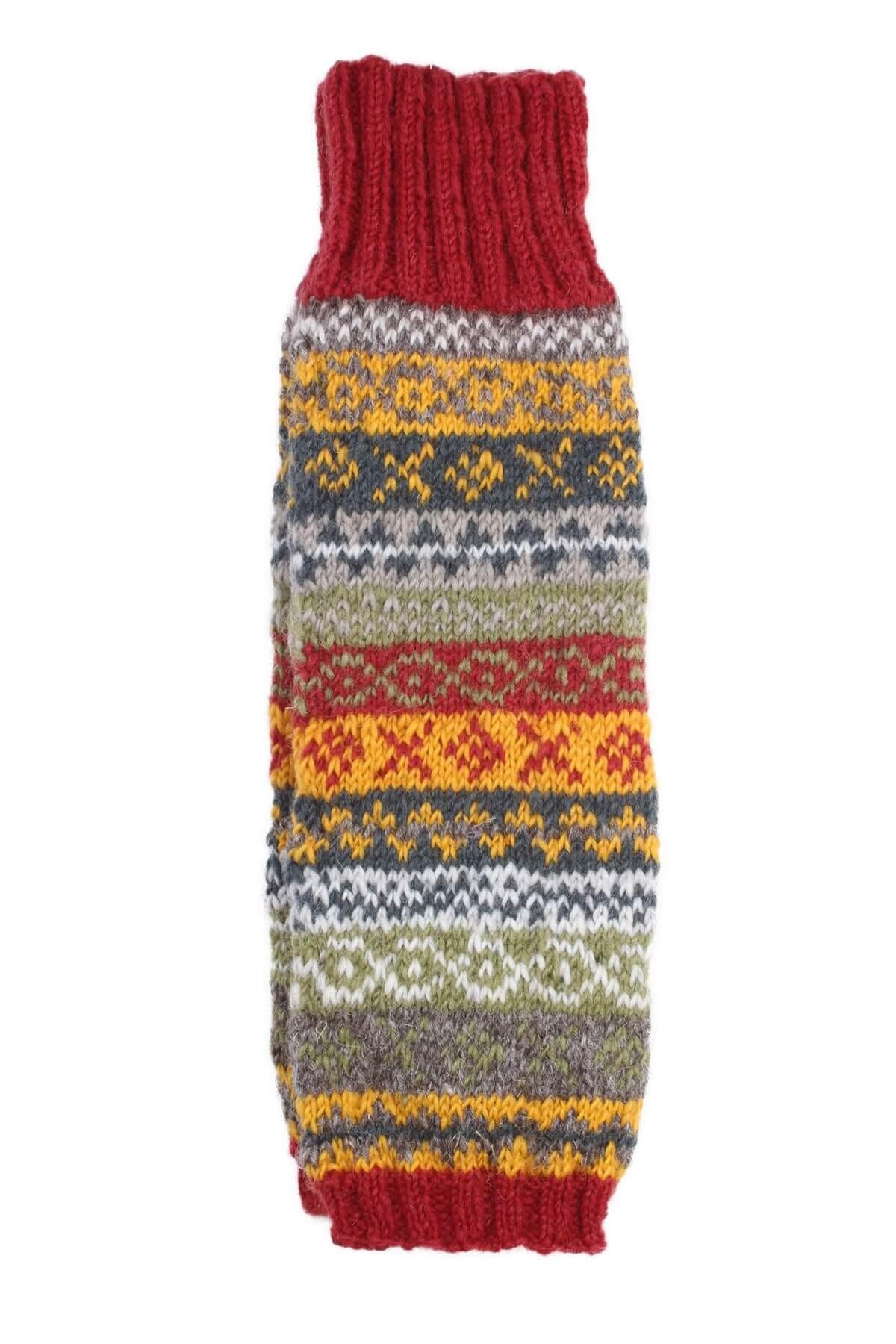 Classic Fairisle Legwarmer Rust