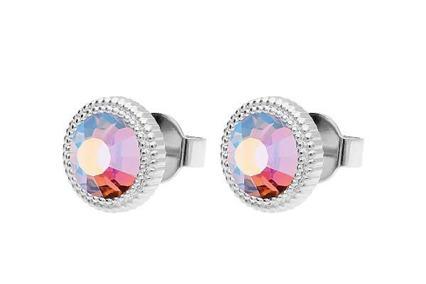 FABERO (S/P) 10mm Pale Lilac Aurora Boreale Stud