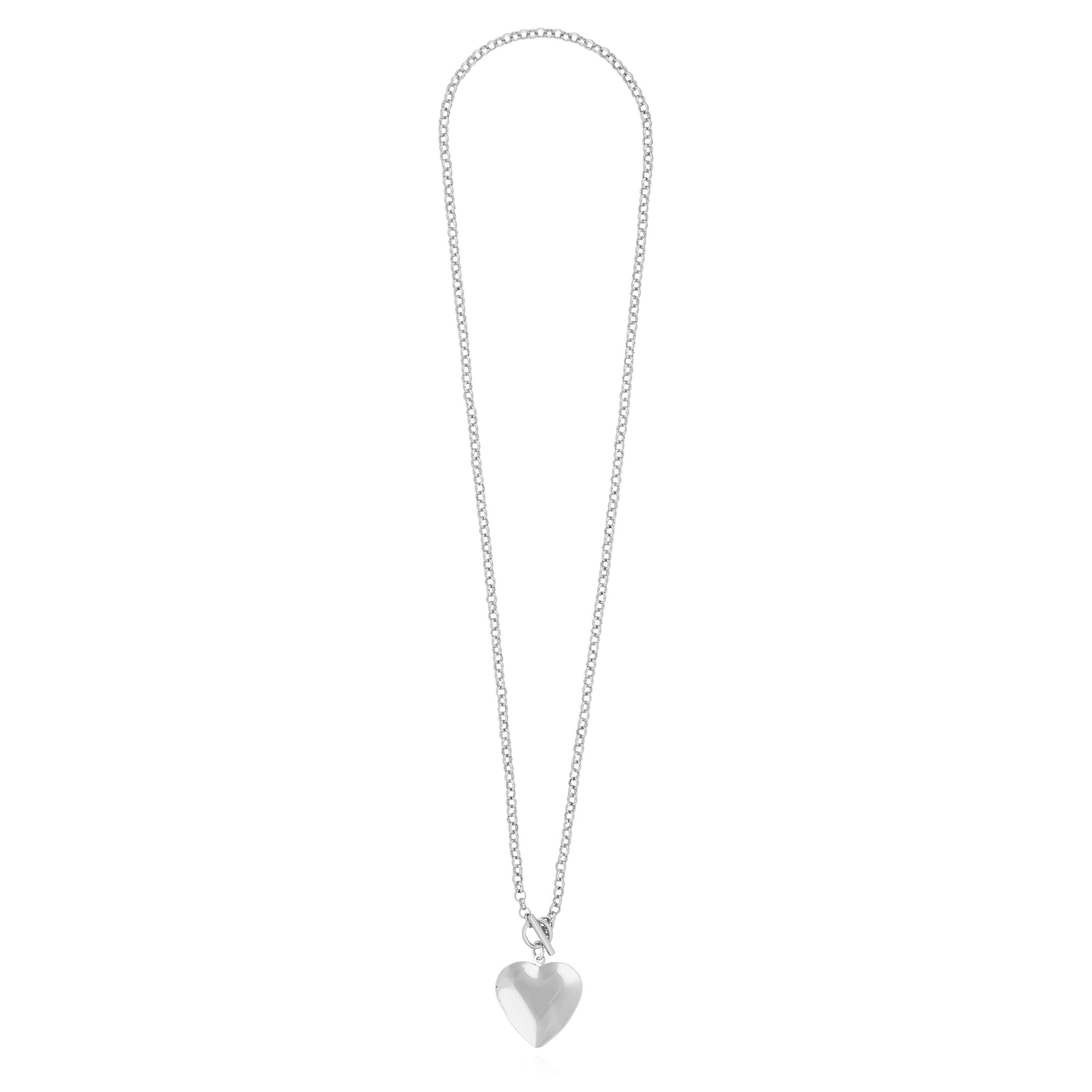 Life Lockets Silver Heart Locket 50cm Necklace