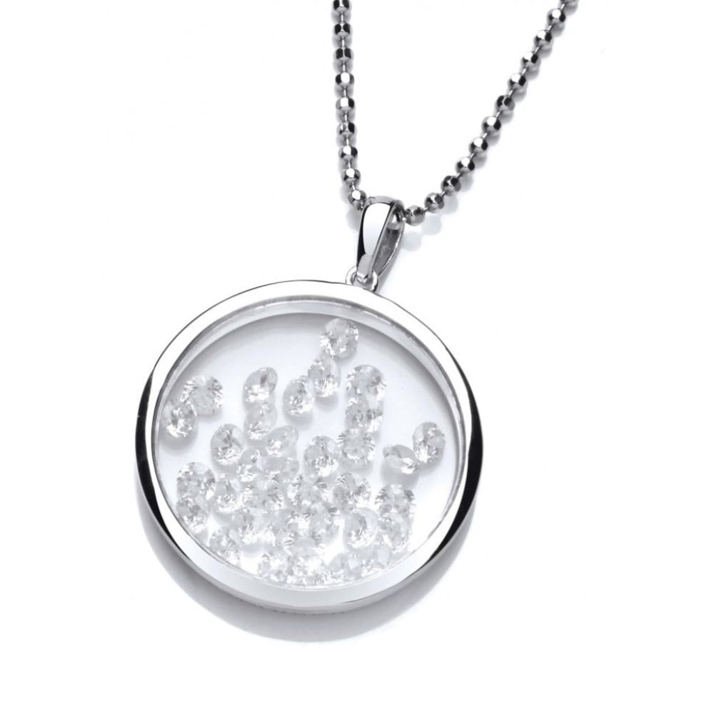 Celestial Silver & Round Circle Pendant