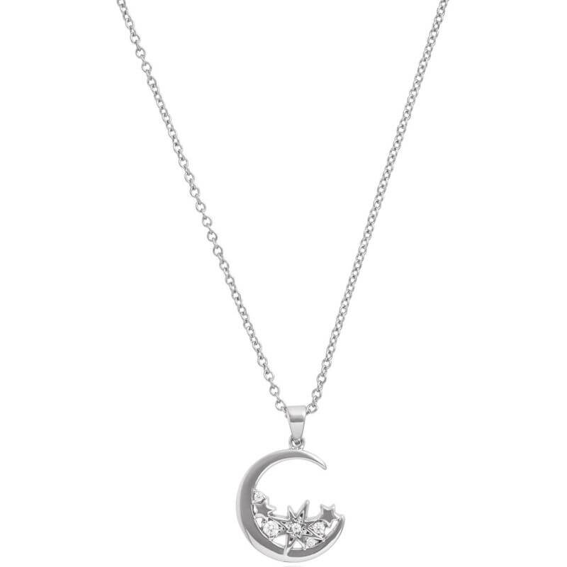 Celestial Silver Moon Necklace