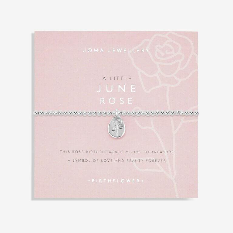 Birthflower A Little June Rose Bracelet