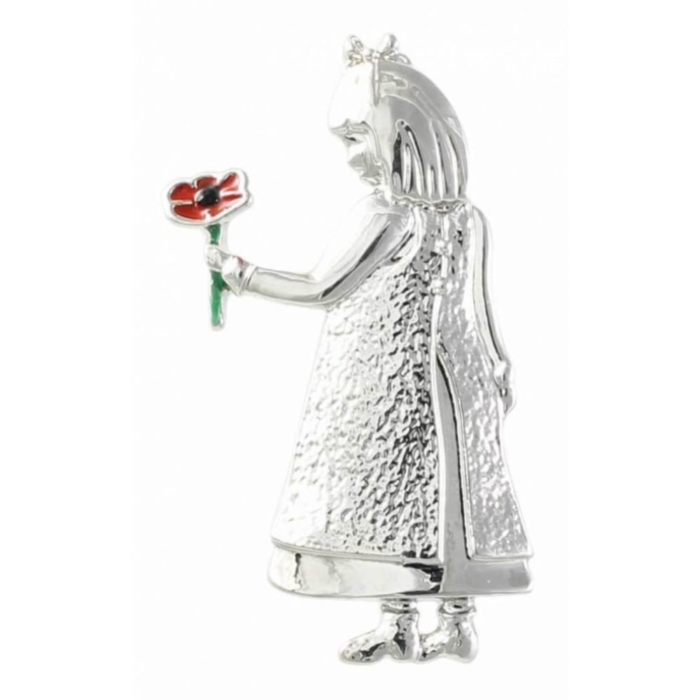 Little Girl Poppy Brooch