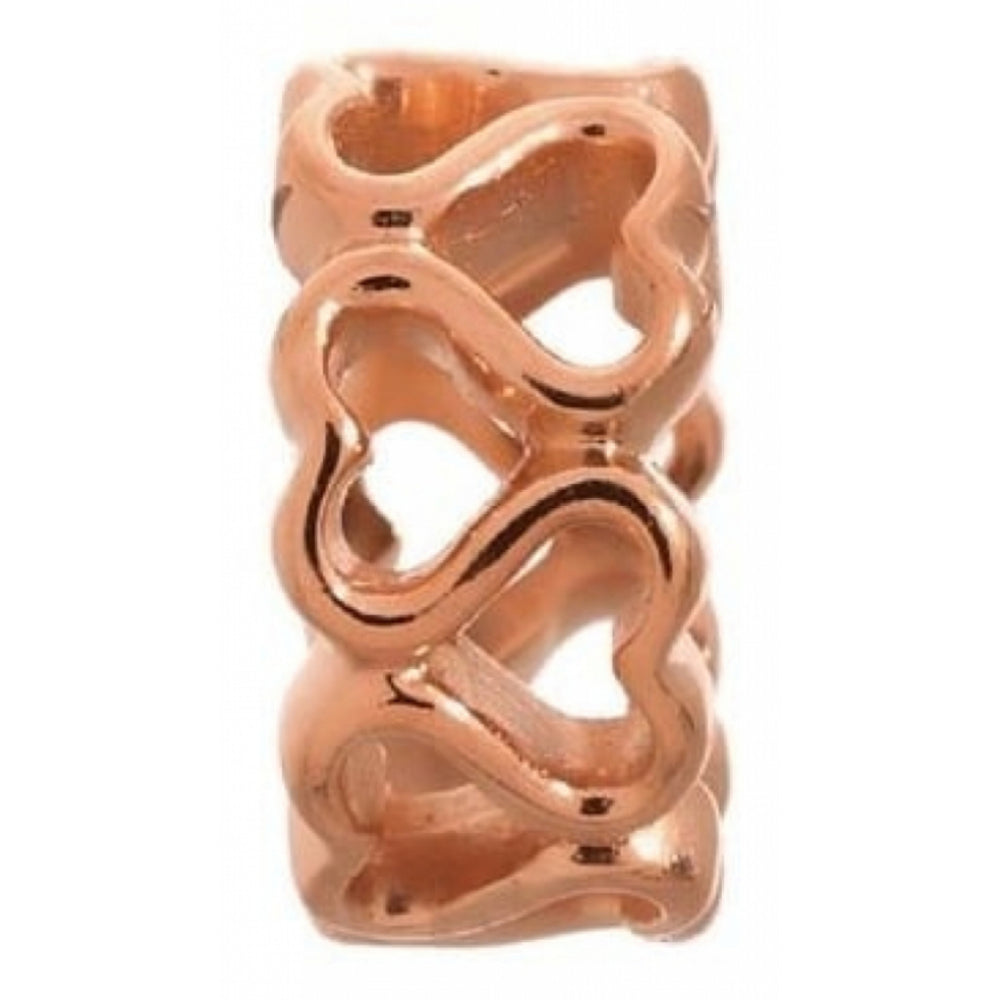 Rose Gold Multiple Hearts Charm