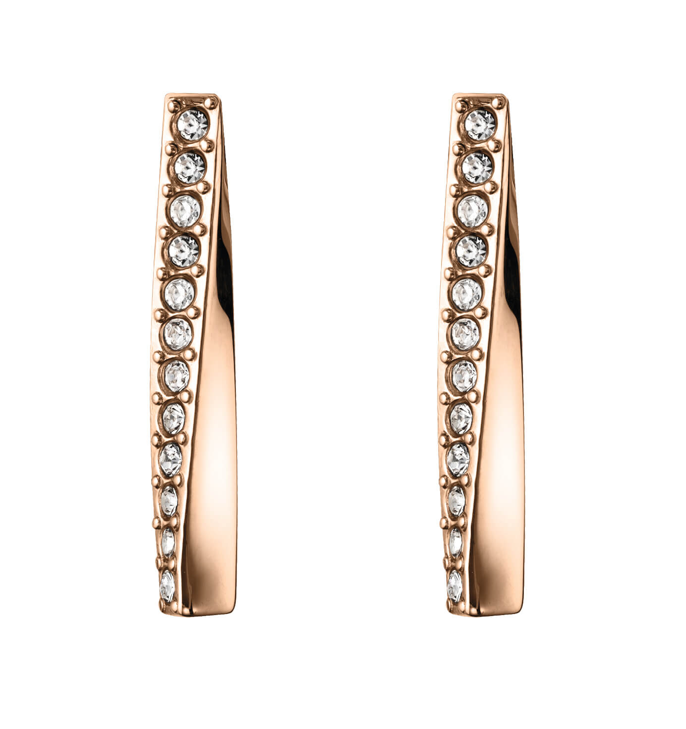 Signature Ionic Carnation Gold Plated Stud Earrings