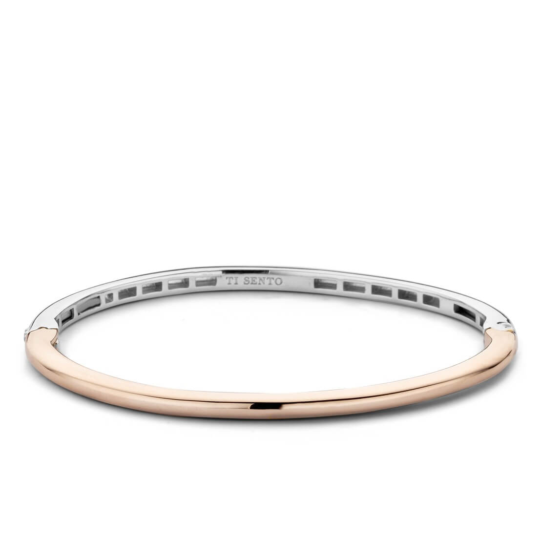 Silver & Rose Gold Plated Bangle