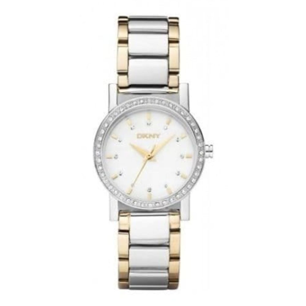Stylish Stainless Steel Crystal Bezel Ladies Wristwatch