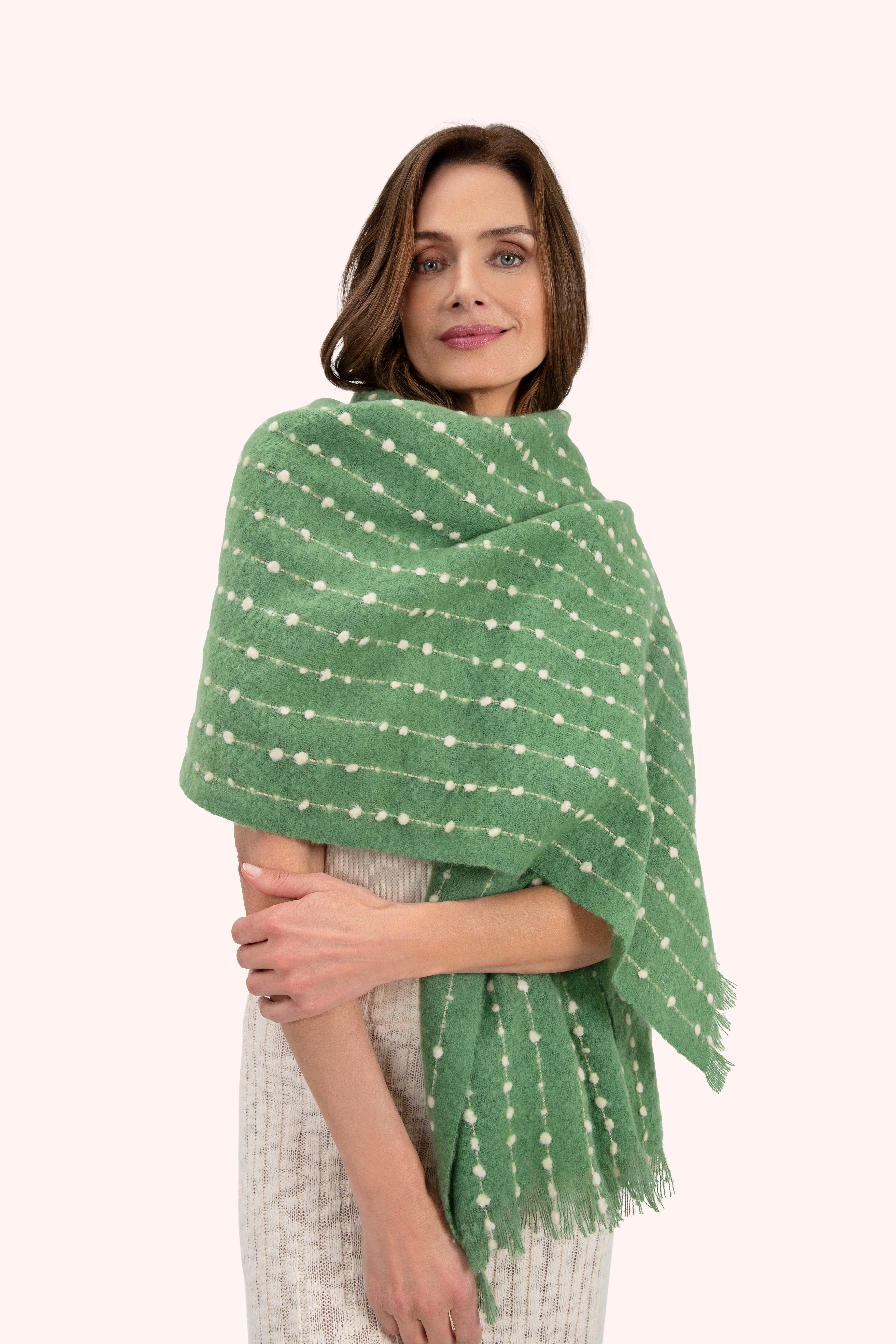 Dakota Cosy Scarf In Olive