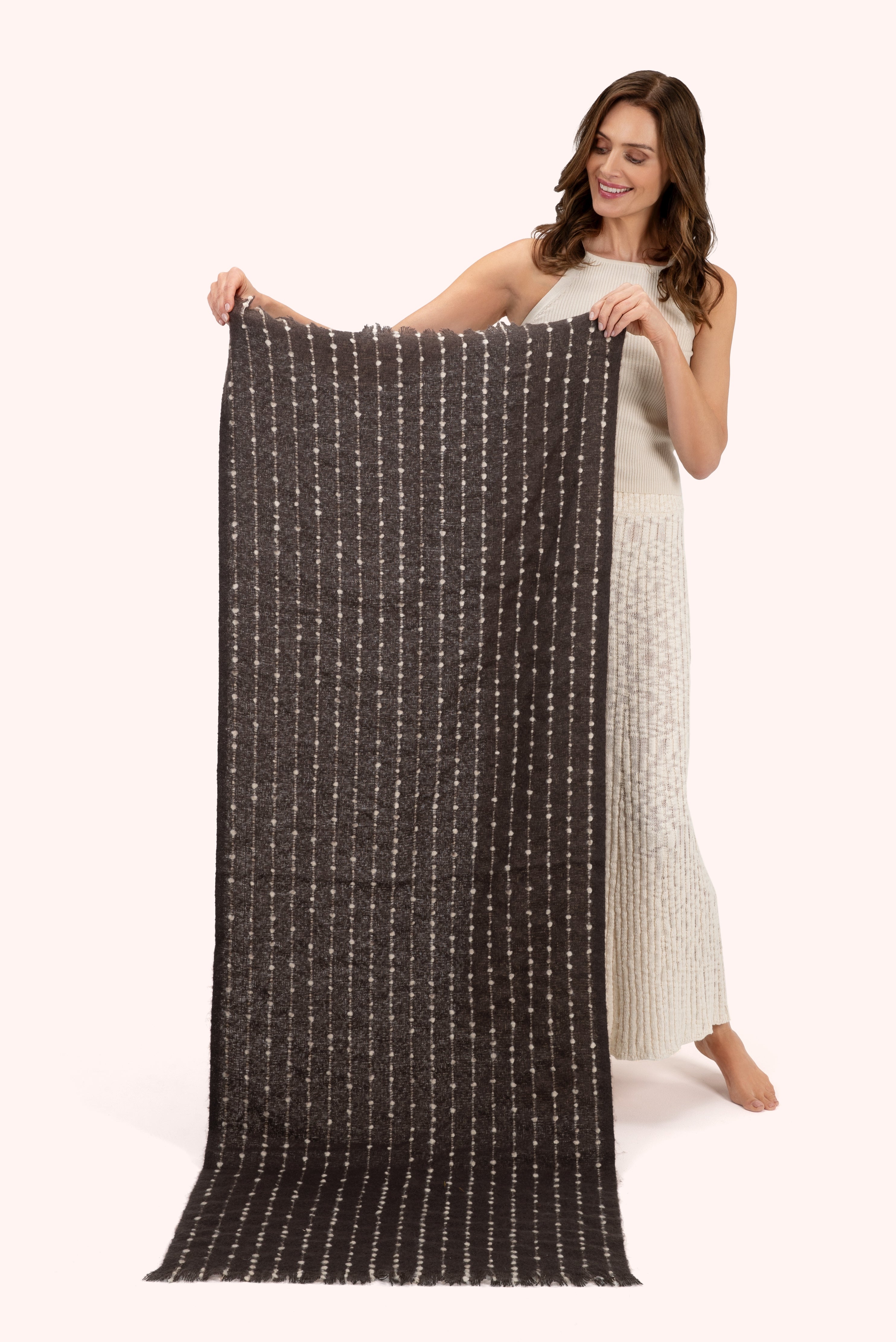 Dakota Cosy Scarf In Chocolate