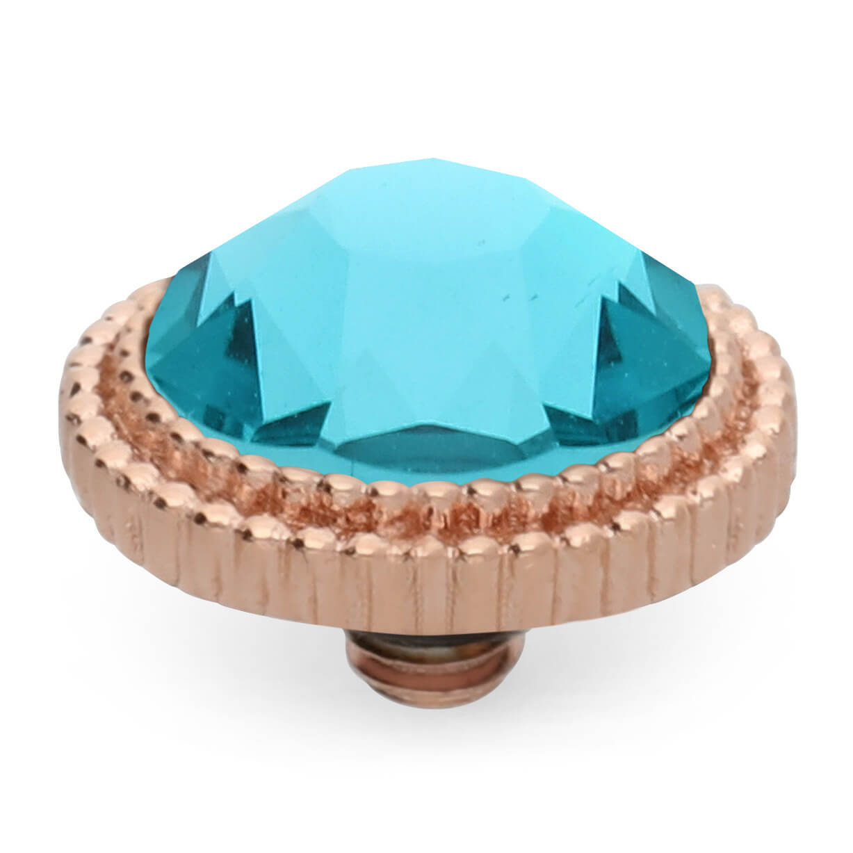 Fabero Flat (Rg/P) 10mm Blue Zircon Top