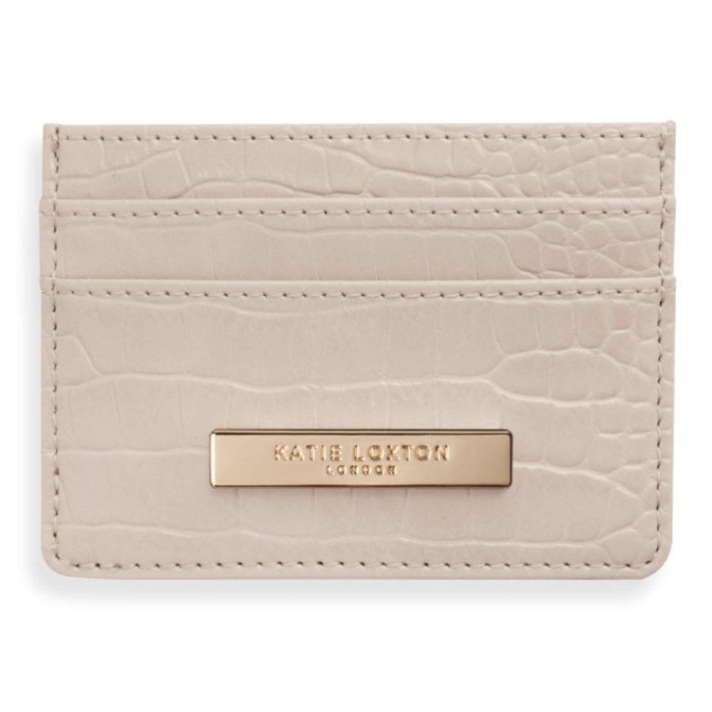 CELINE CROC CARDHOLDER - Oyster - 7.7x10.7x1.3cm