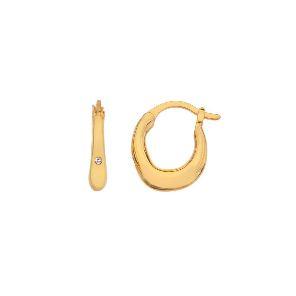 18ct Gold Plated Soul Earrings