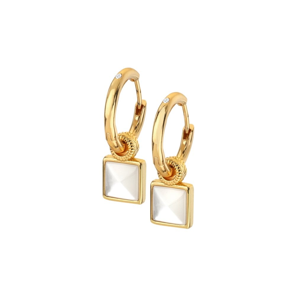 HD X GE Calm Mother of Pearl Square Earrings