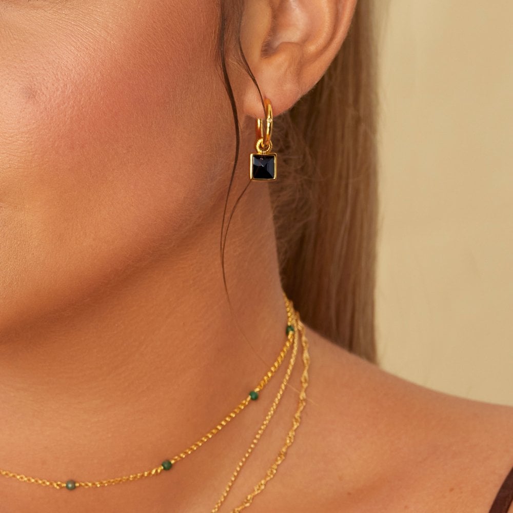 HD X GE Black Onyx Earrings