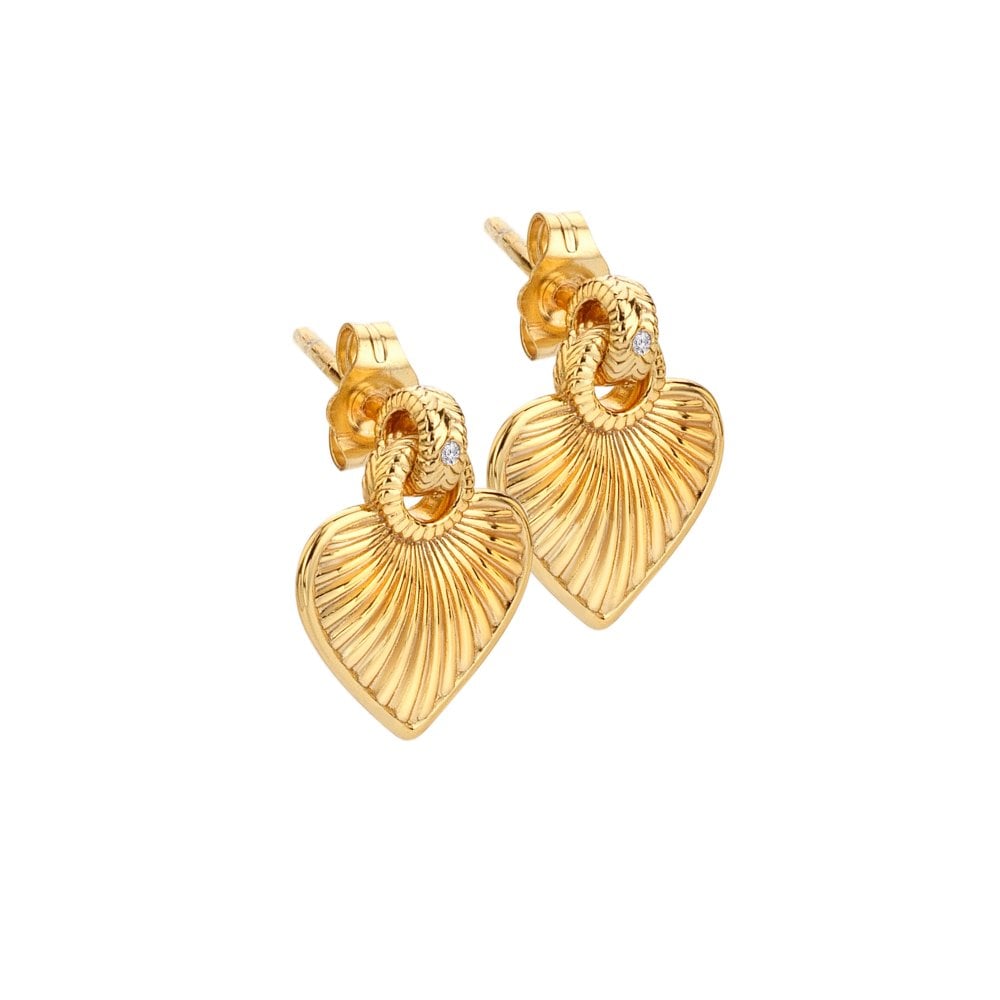 HD X GE Essence Heart Stud Earrings
