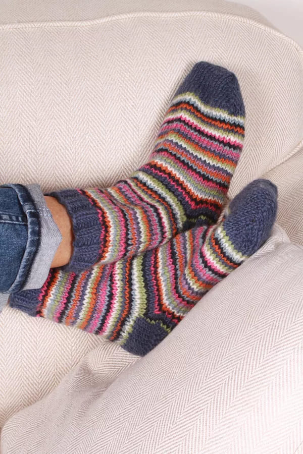 Denver Stripe Sofa Socks