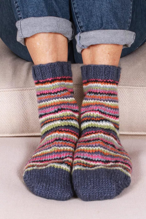 Denver Stripe Sofa Socks