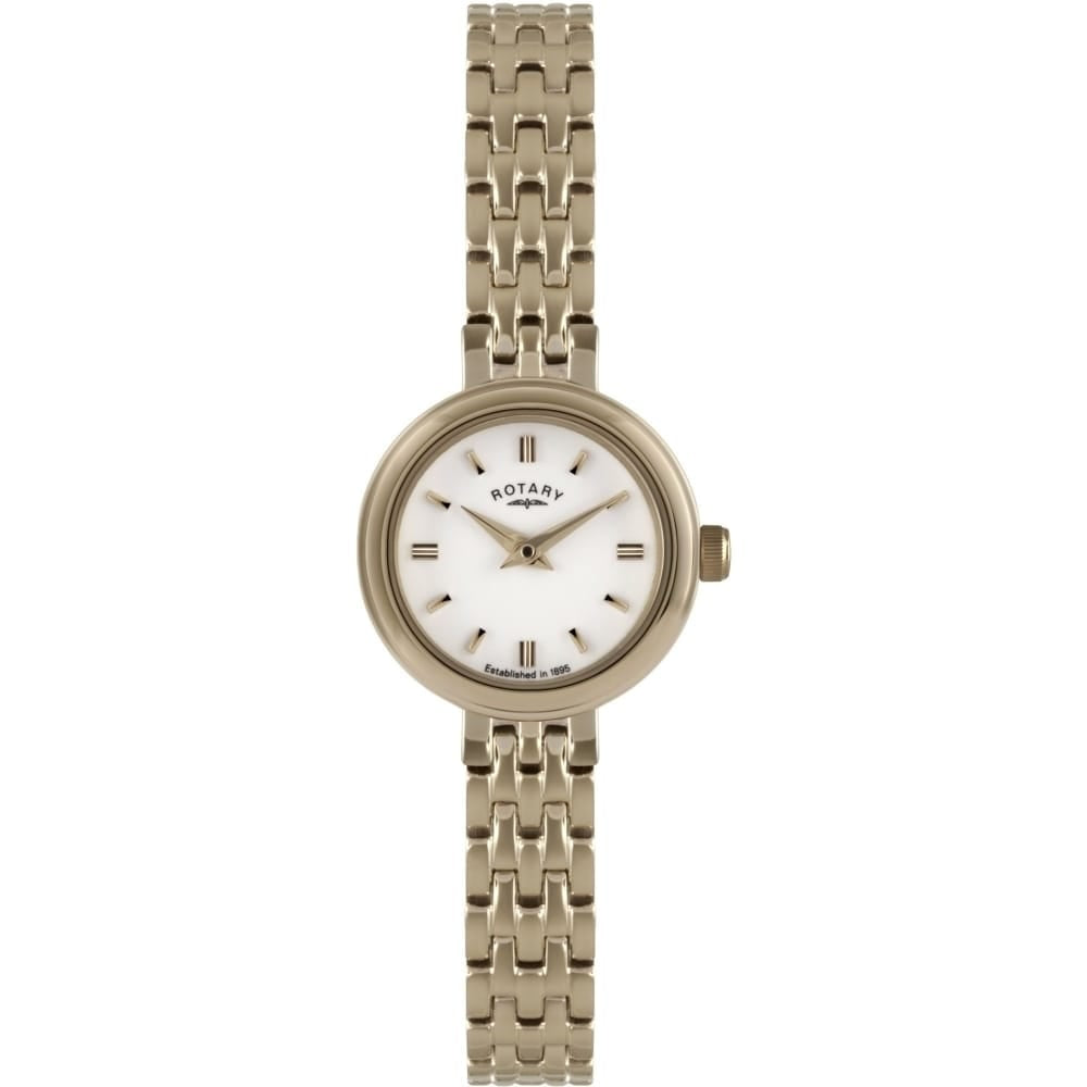 Womens Rose Gold Round Bracelet Watch