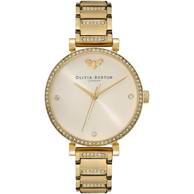 Belgrave Tbar Nude & Gold Bracelet Watch