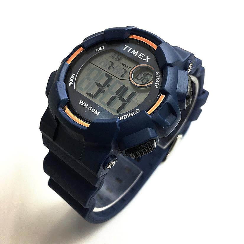 Blue Silicone Unisex Digital Watch