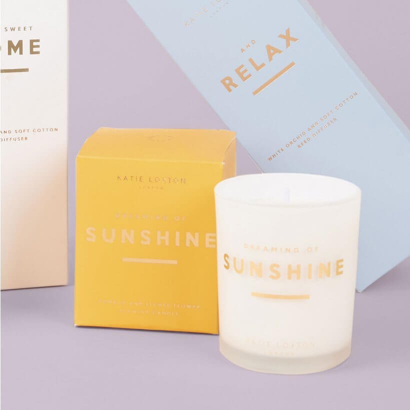 Sentiment Candle | Dreaming Of Sunshine | Pomelo And Lychee Flower