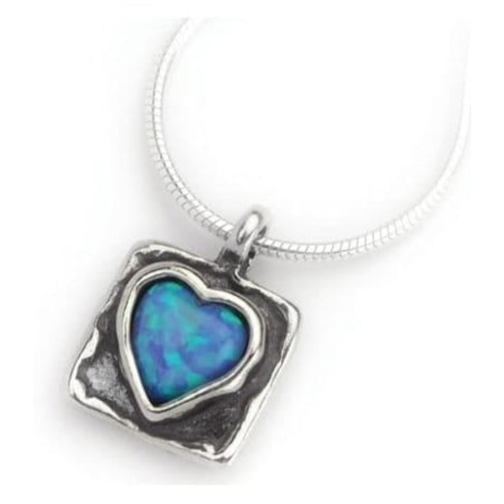 Ladies Handmade Silver Necklace With Heart