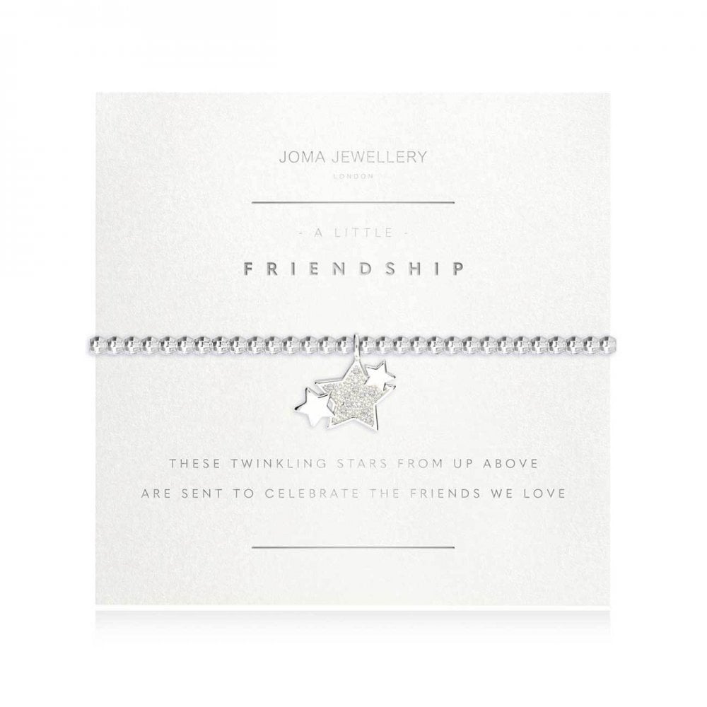 A Little | Friendship | Silver | Bracelet (Faceted) | 17.5cm Stretch