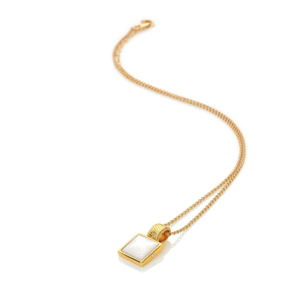 HD X GE Calm Mother of Pearl Square Pendant