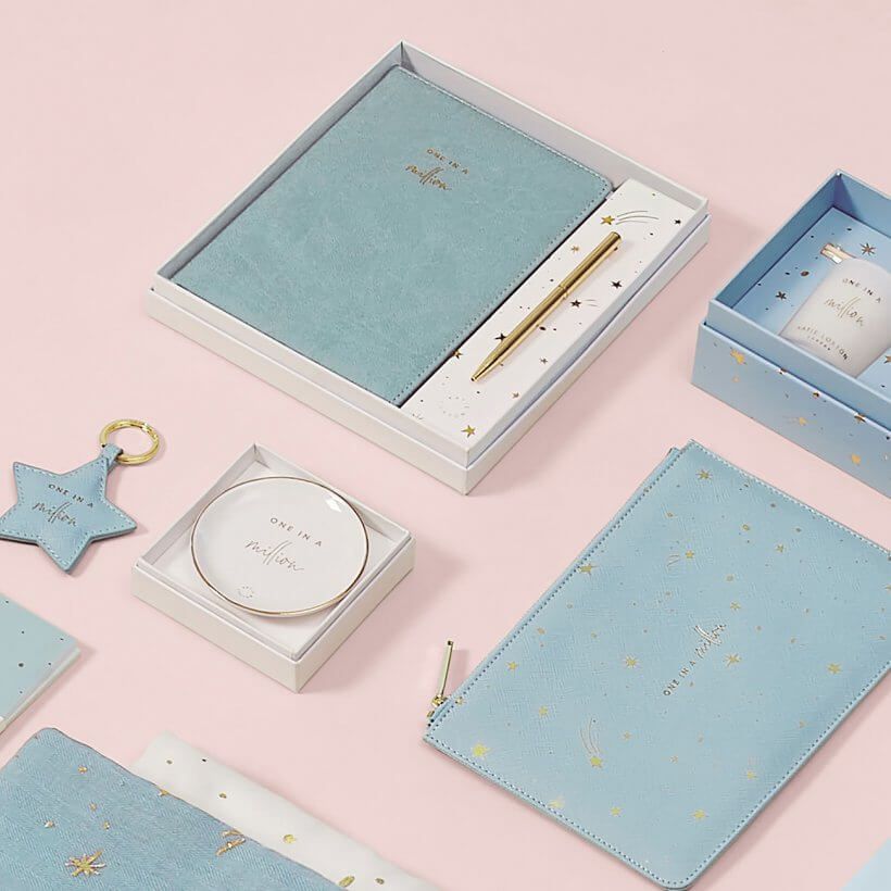 Beautifully Boxed A5 Notebook And Pen Set | One In A Million | Blue