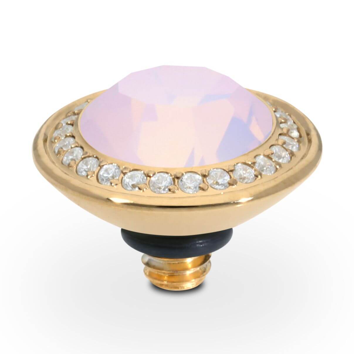 TONDO Deluxe (G/P) 9mm Rose Opal Ring Top