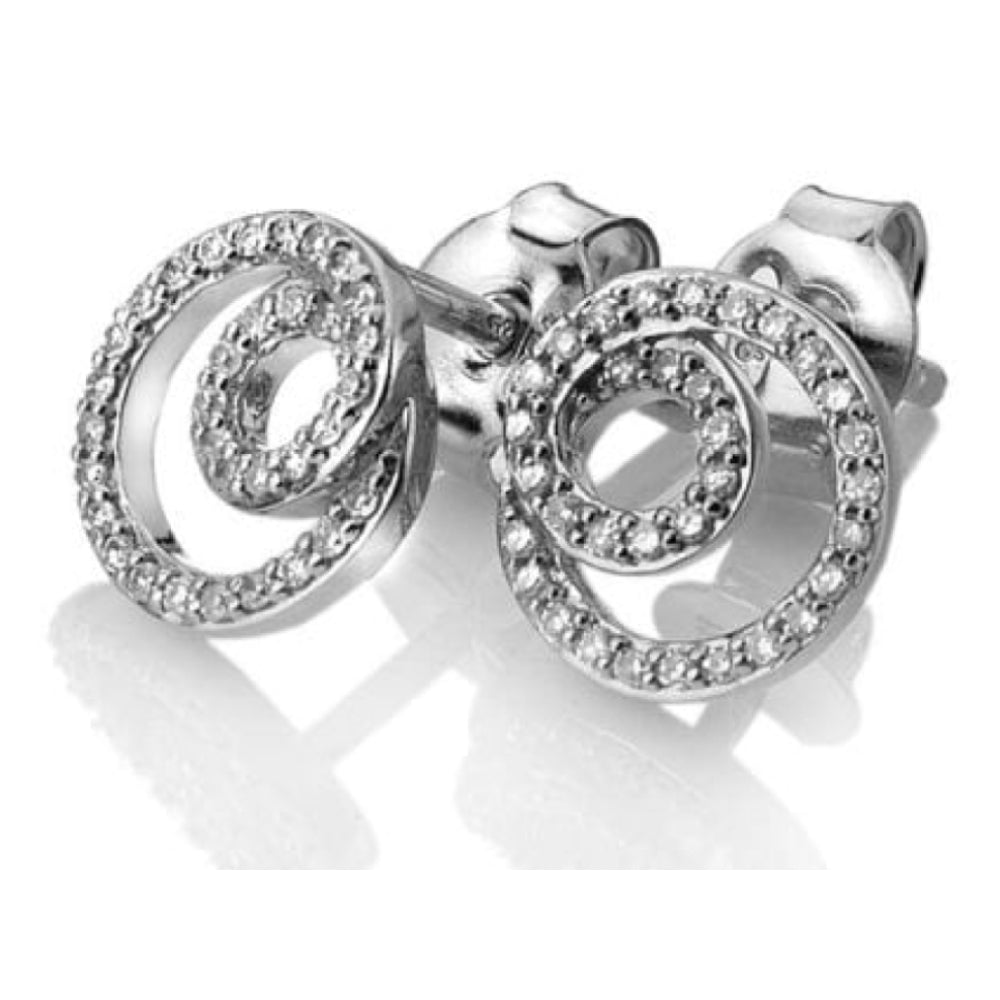 Flow Earrings - White Gold