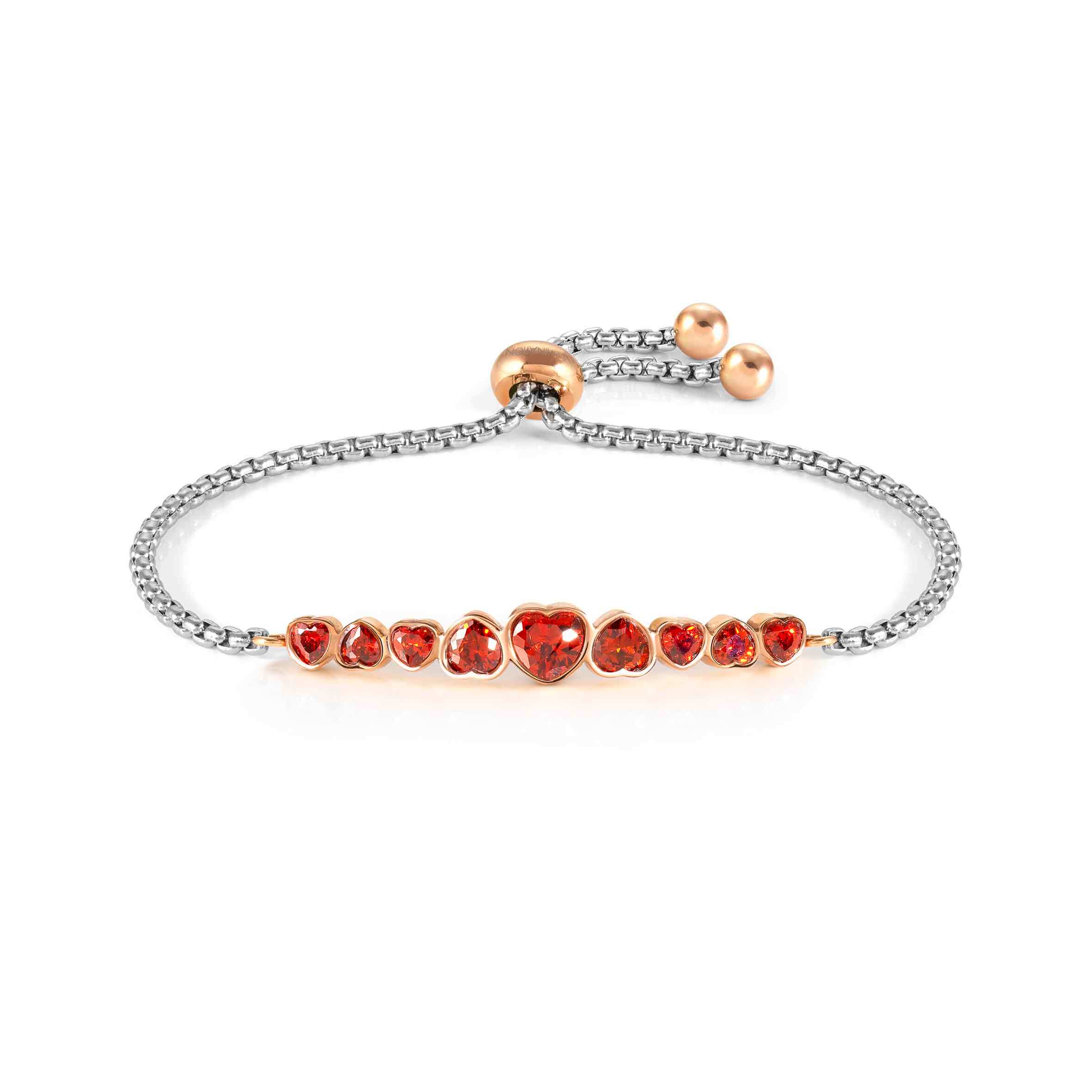 Milleluci Bracelet With Red Heart CZ