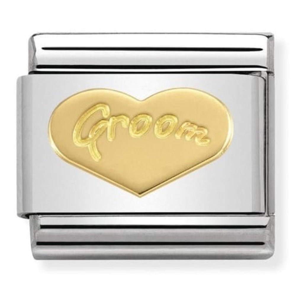Classic Gold Heart Groom