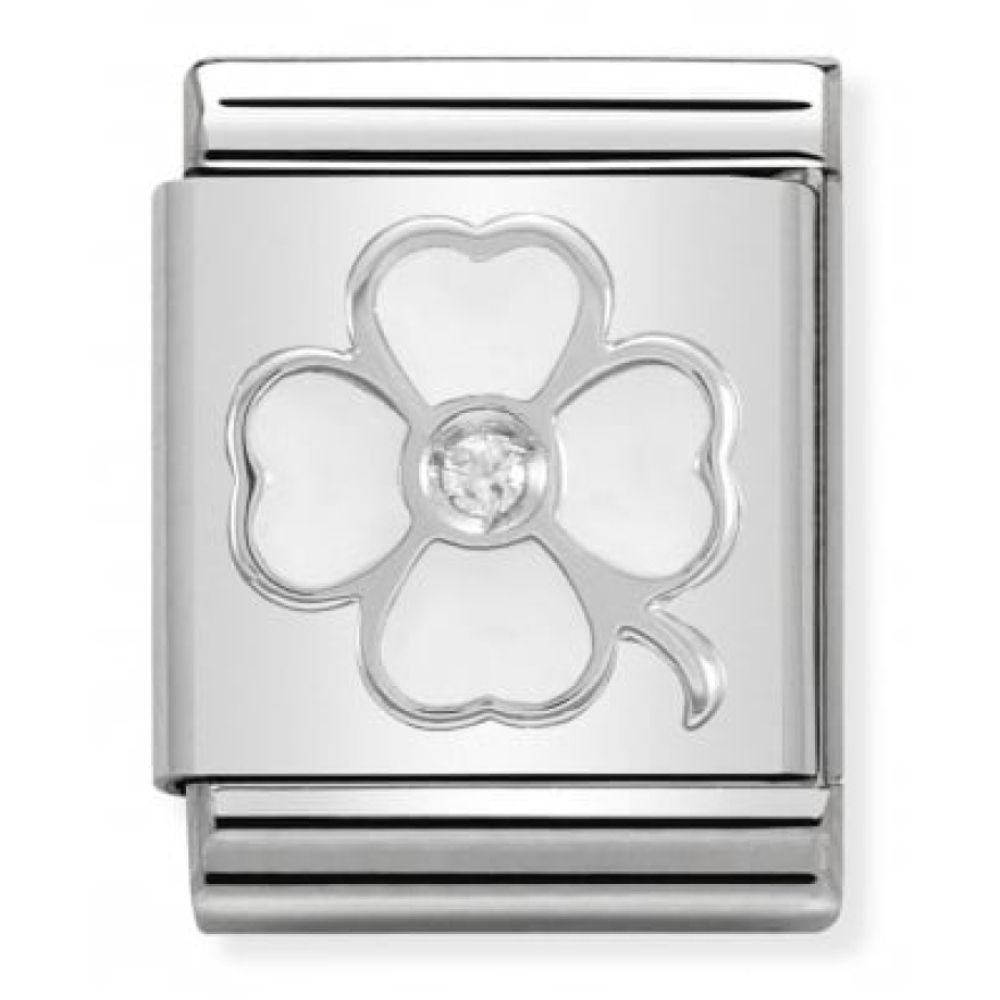 Big Enamel Four Leaf Clover