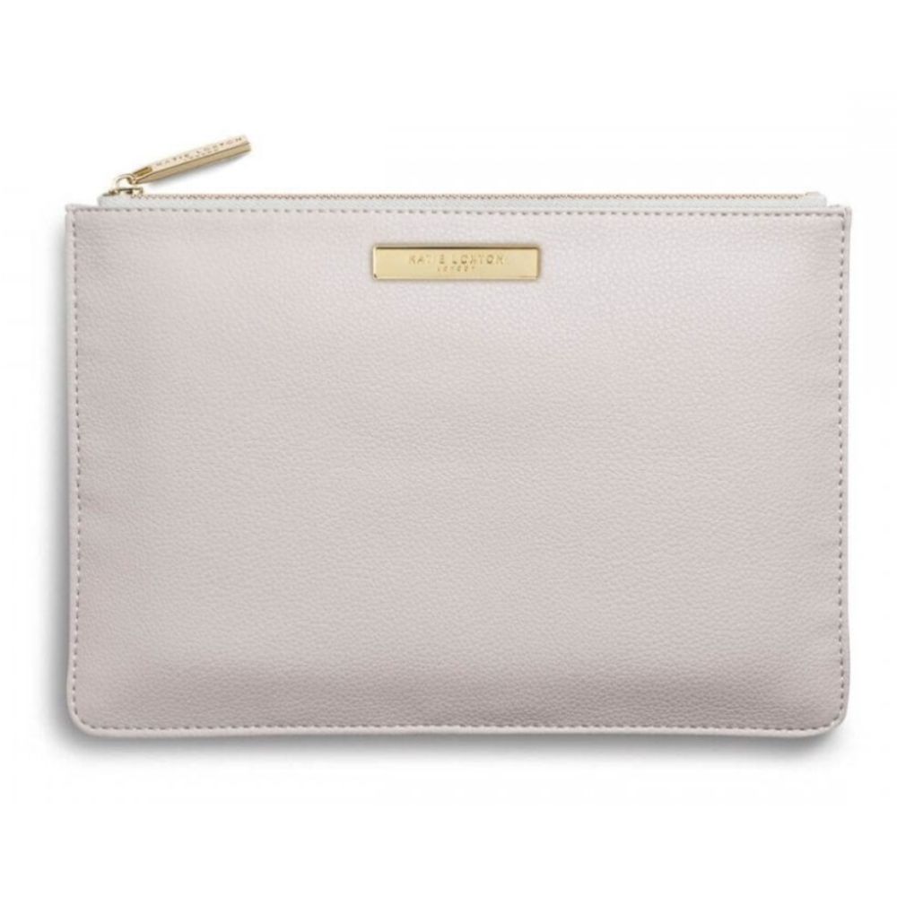 Soft Pebble Pouch | Pale Grey | 16 X 24cm