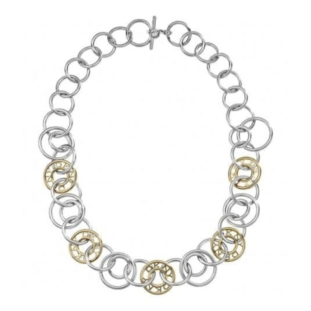 Ladies Double Circular Linked Necklace