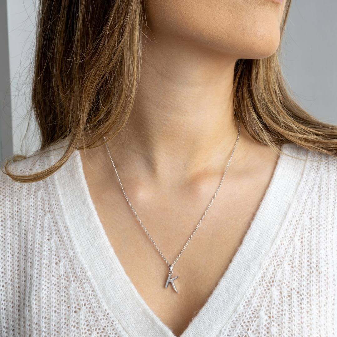 Signature Skript Capital K Initial Necklace