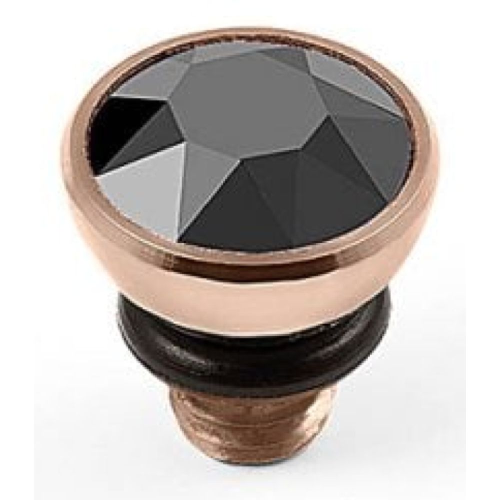 5mm Interchangeable Bottone Jet Hematite Crystal Top in RG