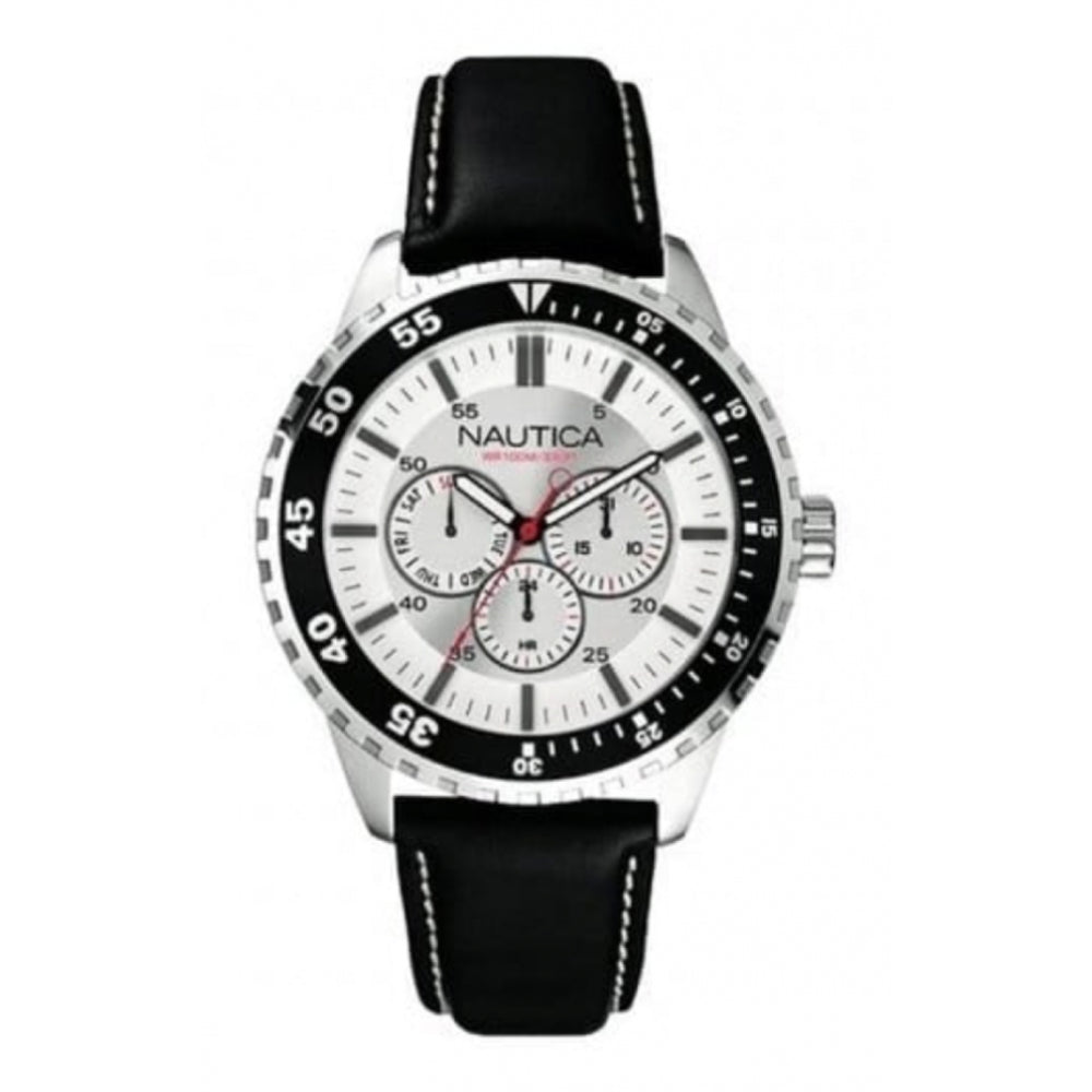 Gents Black NCS Leather Strap Watch