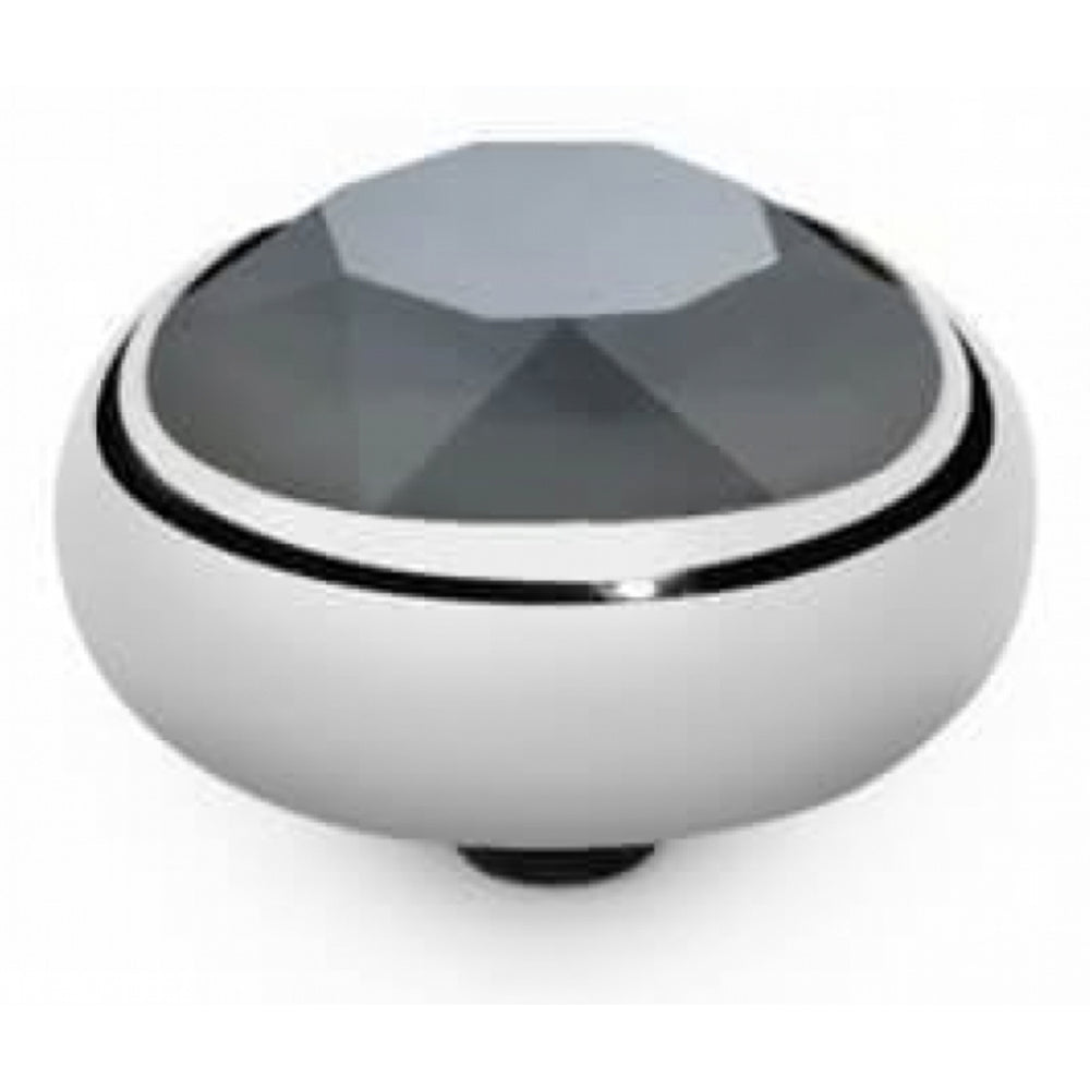 Famosa Stainless Steel 10mm Sesto Dark Grey Ring Top