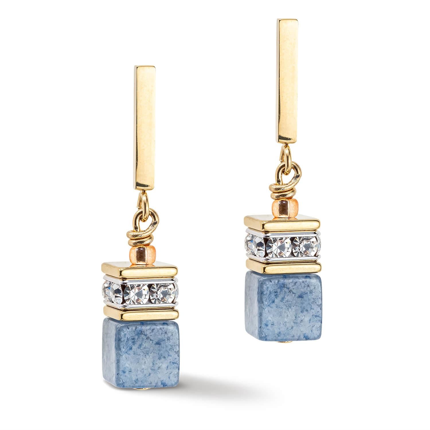 Light Blue GeoCUBE Iconic Precious Earrings